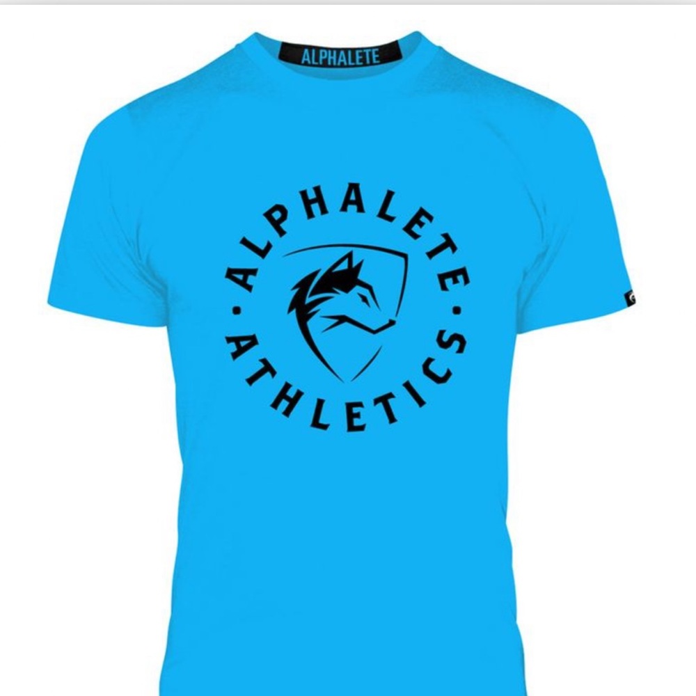 ALPHALETE Lightning Blue Performance Shirt Men’s SZ S